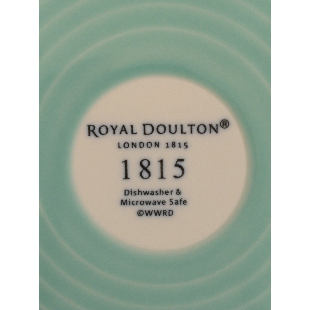 Royal Doulton 1815 Bold Turquoise Dipped Porcelain Dinner Plate 11 Inch NEW - Picture 4 of 7